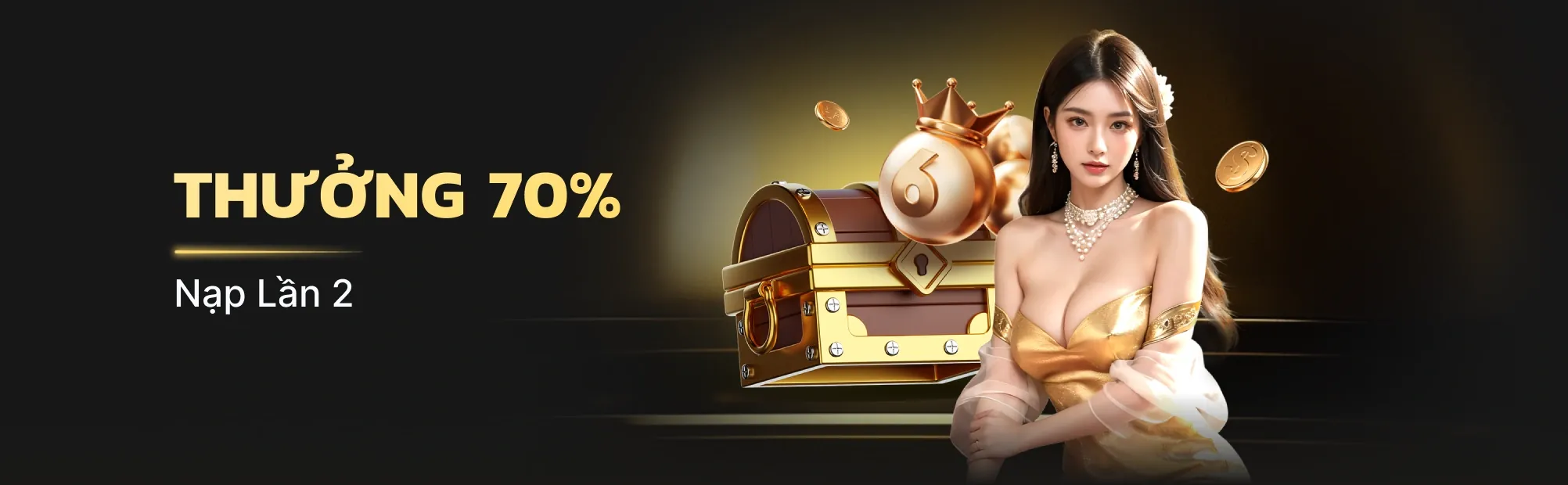Banner khuyến mãi sòng bạc trực tiếp